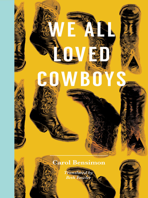 Book jacket for We all loved cowboys